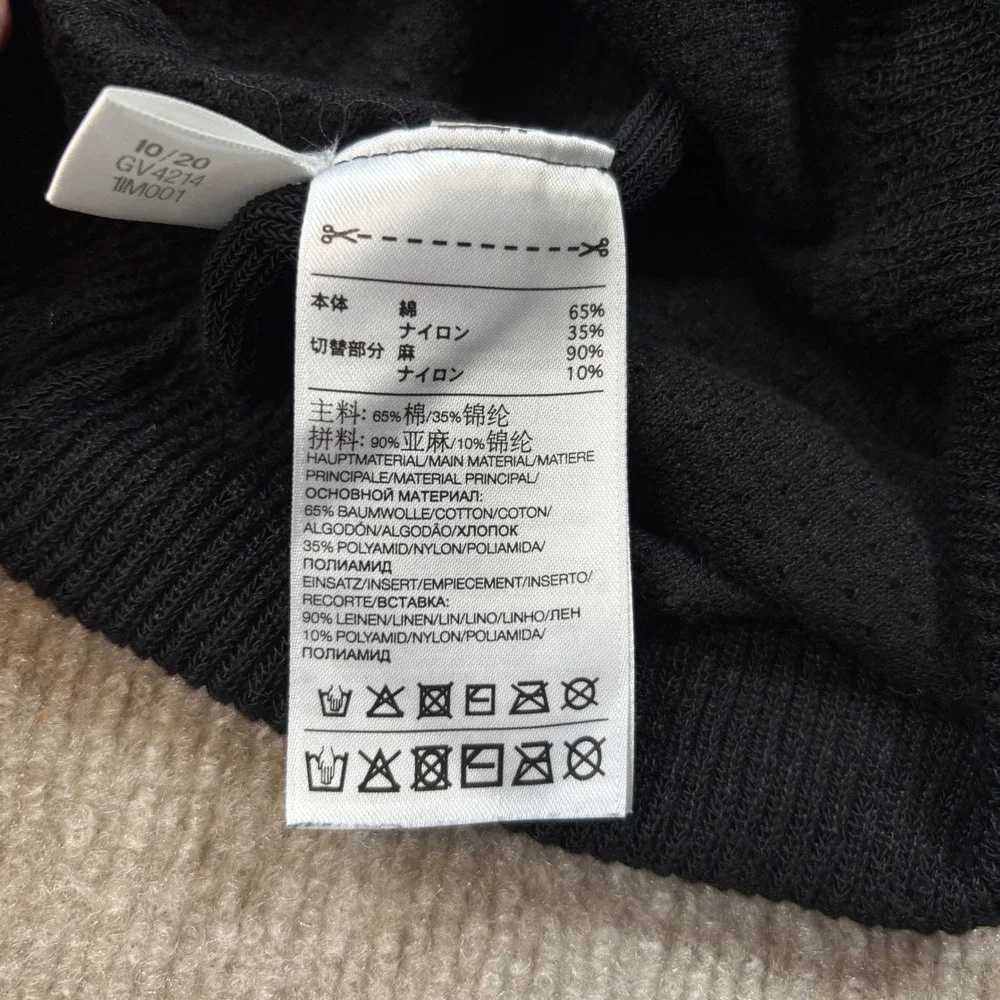 Adidas Y-3 Black Classic Knit Crew‎ Sweater Men's Size Large DV4214